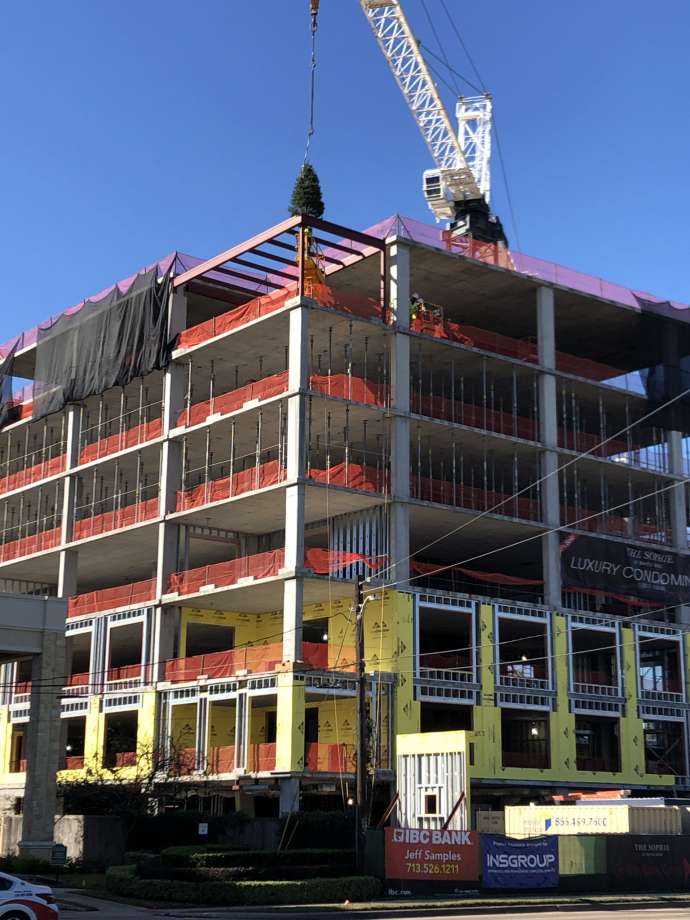 stolz tops out condo